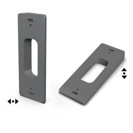 Lock Adjustable Angle Doorbell Bracket For Ring Video Doorbell Household Doorbell Bracket Adjustable Wedge Mount Bracket Gray