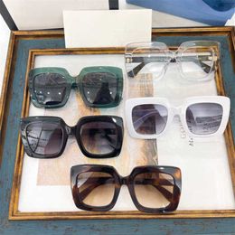 New designer sunglasses Men's Luxury Designer Women's Sunglasses large box female ins popular with the same fashion plate display face small