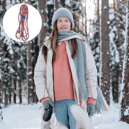 Decorative Figurines Ski Anti-slip Rope Gloves Strap Ropes Mittens Winter Clips Nylon Holder Lanyard For Toddler Work The