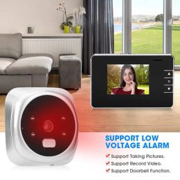 Doorbells 2.8 inch LCD Digital Doorbell Camera Night Vision Viewer Electronic Video Door Bell Peephole Outdoor Door Eye Smart Home