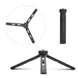 Monopods Mini Metal Tripod Aluminum Alloy Desktop Stand Tripod Photography with 1/4 Inch Screw for Dslr Ildc Camera Camcorder Projector