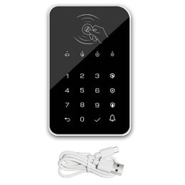 Accessories 433Mhz Wireless Keyboard Touch Pad Doorbell Button For G50 / G30 / PG103 / W2B Wifi GSM Alarm RFID Card Rechargeable
