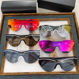 2024 Top designers New luxury designer B one-piece lens sunglasses female INS same type cat eye Colour Sunglasses male BB0004