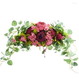 Decorative Flowers JFBL Artificial Peony Wedding Wreath Arch Arrangement Lintel Hanging Wall Decoration Home Party Supplies