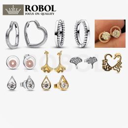 Earrings Brincos exagerados alto senso de luxo luz brincos de luxo feminino design de nicho sentido 100% 925 brincos de prata esterlina B
