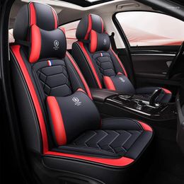 Car Seat Covers Luxury Style Universal Cover For C-Class W202 W203 W204 W205 A205 C204 C205 S202 Interior Accessories