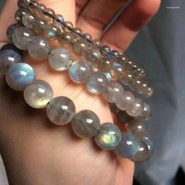 Strand 4mm 6mm 8mm Labradorite Stone Bracelet Natural DIY Jewellery For Woman Gift Handmade Gem Semi Precious Gemstone