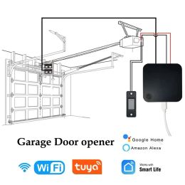 Control Tuya Smart Garage Door Opener Work With Alexa Siri Smart Life Wifi Switch APP Control Audio Password Control Real Time Monitor