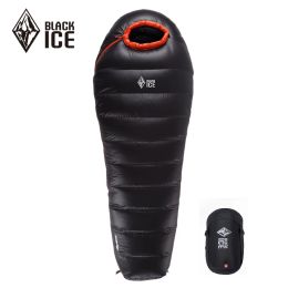 Gear Black Ice Bseries Blackice Warm Ultralight Mummy 90% Gray Duck Down Sleeping Bag for Camping Hiking B200 B400 B700 B1000 B1500