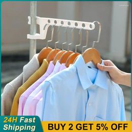 Hangers Porous Hanging Clothes Drying Rack Large-capacity Hook Seven-hole Hanger Organizer Removable