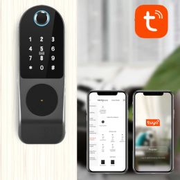 Lock Wifi Tuya Electronic Lock Key Entry Smart Door Lock Password IC card Fingerprint Lock Remote Unlock Dynamic Code