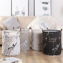 Laundry Bags Canvas Waterproof Organizer Basket Large Capacity Hamper Dirty Clothes Storage Toy Home Bin