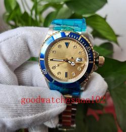 exclusive fashion ETA 2813 Movement Men039s Watch 16613 Yellow Dial 40mm Vine Stainless Steel bracelet Automatic Mens Watch3092373