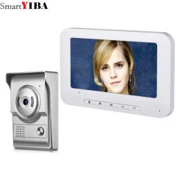 Intercom SmartYIBA Video Doorbell for Private House Videophones Interphone 1 to 1 Monitors Kits Option 7" Color Screen Home Door Phone