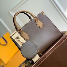 LOULS VUTT Genuine leather 2-piece set Tote Crossbody Bag Women handbags Designer Tote Bag Luxurys Handbag Real Leather Duffle Bag Cosm Sgrb