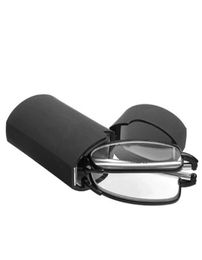 MINI Design Reading Glasses Men Women Folding Small Glasses Frame Black Metal Glasses With Original Box4929978