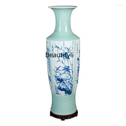 Vases Ceramic Chinese Floor Large Vase Hand Painted Living Room And El Decorative Ornaments