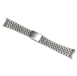 Watch Bands 18mm 19mm 20mm Solid Stainless Steel Curved End Jubilee Strap Band Fit For7009439
