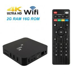 Plugs V88 Set Top Box 5G Dual Band WiFi 4K Smart TV Box 2+16G/1+8G 1080P TV Set Top Box Remote Control TV Box US/EU/UK Plug