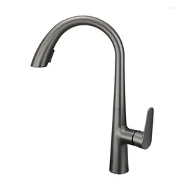 Bathroom Sink Faucets With Swan Gun Ash Pull Cold And Faucet Rotate Vegetable Washing Basin Hide