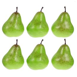 Party Decoration 6 Pcs Simulated Sydney Nativity Ornaments For Kids Models Multi-function Pear Decor Vegetable