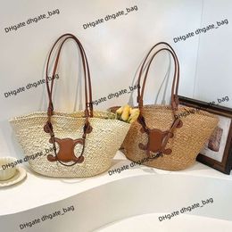 Women's luxury Tote bag Designer Shoulder Handbag Beach bag New Forest Series High Beauty Exquisite Outgoing Vegetable Basket Handmade Grass Woven Bag