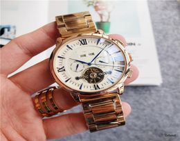 Yüksek kaliteli 5A Patek Marka İsviçre Mekanik Saat Erkekler Otomatik İş Bilekleri Lüks Kronograf Safir Saatleri Wat6350670