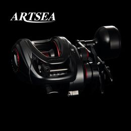 ARTSEA Saltwater Baitcasting Reel Slow Pitch Jigging Reel 6.4 1 High Speed 101BBs Max Drag 9KG Fishing Wheel 240321