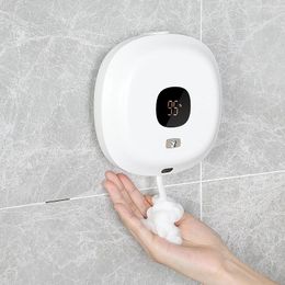 Liquid Soap Dispenser Wall Mounting Foam Automatic Rechargeability Smart Sensor Infrared Touchless Hand Washer For Kitchen Bathroom