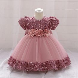Girl Dresses Summer Baby Clothes For Girls Toddler Kids Wedding Princess Dress 1st Birthday Gowns Flower Bridesmaid Party