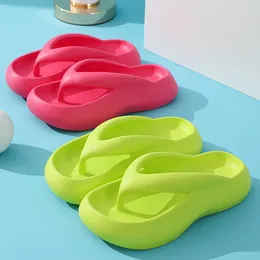 Slippers 2024 Summer Women's Platform Flip Flops Non Slip Eva Clip Toe Beach Sandals For Women Indoor Outdoor Thick Bottom