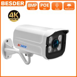 Cameras BESDER Wide Angle 2.8mm 2MP 4MP 5MP 8MP IP Camera Waterproof Surveillance P2P RTSP Bullet CCTV Camera Email Alert XMEye Outdoor