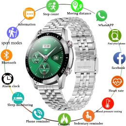 Watches 2021 New Fashion Smart watch Bluetooth Call Sport Men's Watch Heart Rate Monitoring Fitness Tracker Luxury SmartWatch Men+Gift