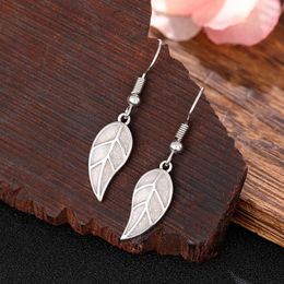 Dangle Earrings CAOSHI Chic Leaf Shape Enamel Pendant For Women Graceful Lady Statement Jewellery Plant Accessories Female