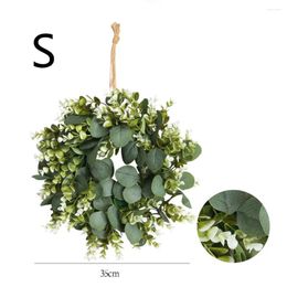Decorative Flowers Christmas Wreath DIY Year's Decor Supplies Garlands Door Home Holiday Outdoor Decorations Centrepiece Ornaments Fake