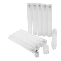 Storage Bottles 10pcs 10ML Roller Ball Refillable Essential Oils Metal Container For Perfumes Arabic