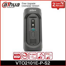 Doorbells Dahua VTO2101EPS2 IP Villa Door Station POE IP65 IK10 Builtin Speaker Twoway Audio Video Intercom Doorbell Noise Reduction