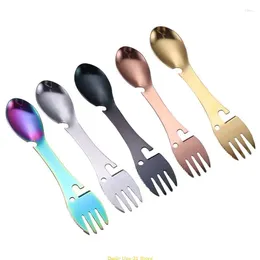 Coffee Scoops 4 Pcs Long Handle Knife Spoon And Fork Easy Use Clean Durable Home Tool