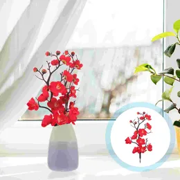 Decorative Flowers 5 Pcs Artificial Wintersweet Scene Layout Prop Plant Chinese Style Arrangement Household Silk Simulation