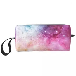 Cosmetic Bags Galaxy Nebula Portable Makeup Case For Travel Camping Outside Activity Toiletry Jewelry Bag