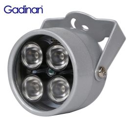 Accessories Gadinan 4 array LEDs Infrared Waterproof Night Vision IR illuminator Light 850nm For CCTV Security Camera CCTV Fill Light DC 12V