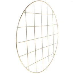 Frames Round Metal Po Organizer Display Stand Grid Wall Decor Creative Net Adornment