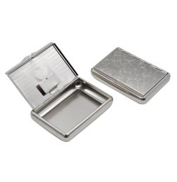 1 X Stainless Steel Metal Cigarette Tobacco Box For 77MM Cigarette Paper Storage Case Can Customize Your Logo4917313