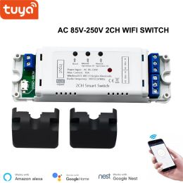 Control Tuya Rf 433mhz Smart Wifi Switch Module Dc 12v 24v 32v 220v Relay Tuya Smart Life App Remote Control Garage Door Opener Alexa