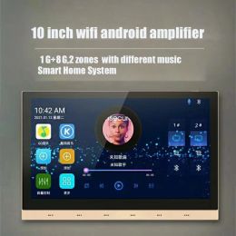 Amplifier 10 inch wifi android bluetooth amplifier inwall smart home audio system background music controller sound system