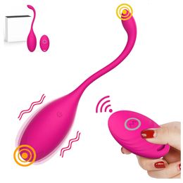 10 Speeds Vibrating Egg Vaginal Ball Wireless Remote Jump Eggs Sex Toys Vibrator For Women Anal GSpot Clitoris Stimulation 240403