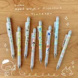 Pencils 1pc Japan Tombow Mizutama Tsutaya Threeparty Cobranded Limited Model Shaking Mechanical Pencil 0.5mm Cute School Supplies