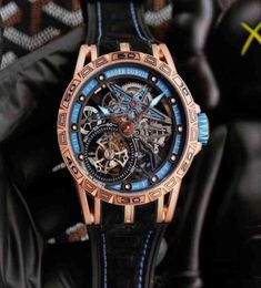 Lüks Mens Mekanik Saat Moda Premium Marka Bilek saati Roge Dubui Excalibur King Serisi Cenevre Watches8865713