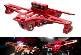 Motorcycle License Plate Holder Bracket LED Rear Light 12V CNC Fender For YAMAHA BWS6901690