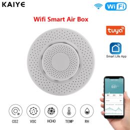 Intercom Tuya Smart Air Box Digital Co2/hcho/voc Detector Formaldehyde Carbon Dioxide Sensor Monitor Home Automation Warning Detector